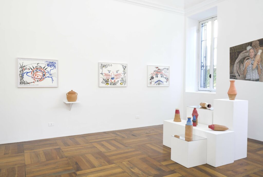 HABITAT. The Relational Space of Being 2024, Installation view Marjetica Potrč and Marguerite Kahrl, Courtesy Simondi Gallery © ph Nadia Pugliese